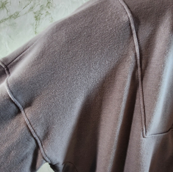 American Eagle Outfitters Ahh-Mazingly Soft 1/4 Zip Lavender Sweatshirt - Picture 3 of 11